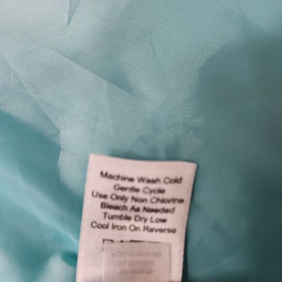 Norm Thompson Women Blue Windbreaker Lightweight Jacket Large Button Front Hood - Picture 16 of 16